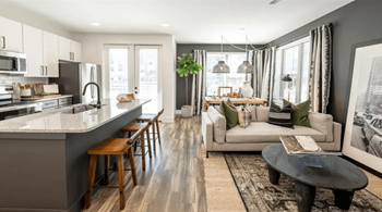 Wood-inspired plank flooring
